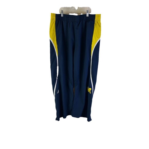 Adidas Team Issued University of Michigan Color Block Baggy Basketball Pants - Picture 1 of 7